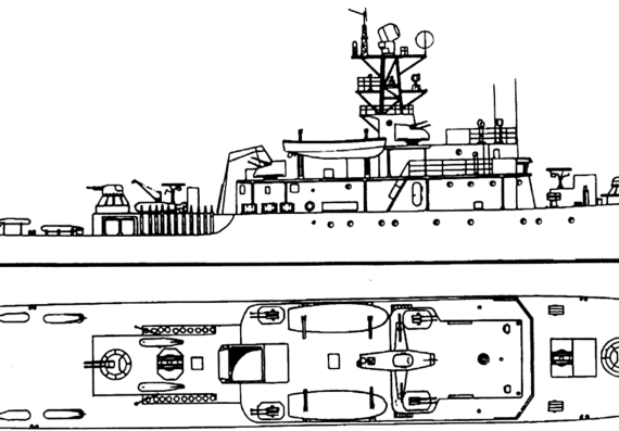 Корабль NMS Lt. Remus Lepri F-24 [Musca class Minesweeper] - чертежи, габариты, рисунки